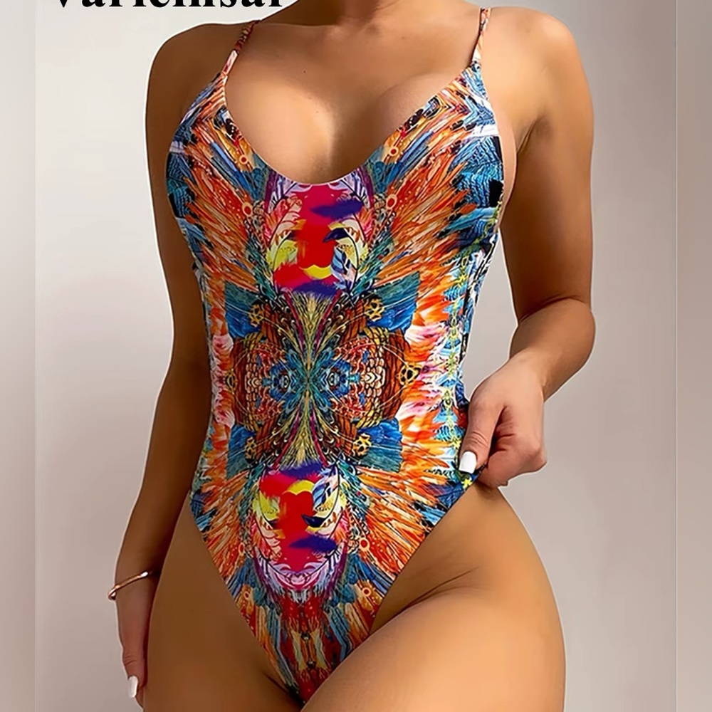 Vibrant Multicolor Women's Swimsuit